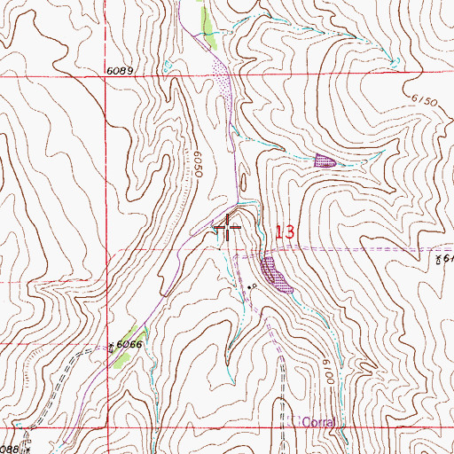 Topographic Map of R Johnson Erosion Control Reservoir Number 1, CO