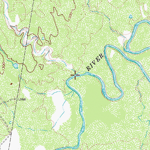 Topographic Map of Ilseng Creek, TX