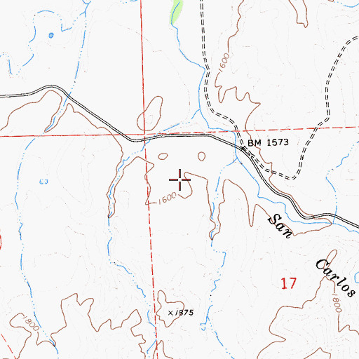 Topographic Map of Vallecitos, CA