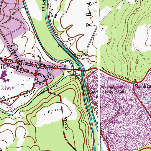 Topographic Map of Van Horn Brook, NJ