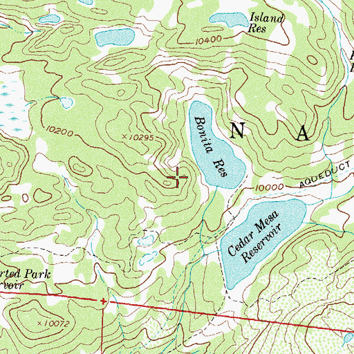 Topographic Map of Bonita Dam, CO