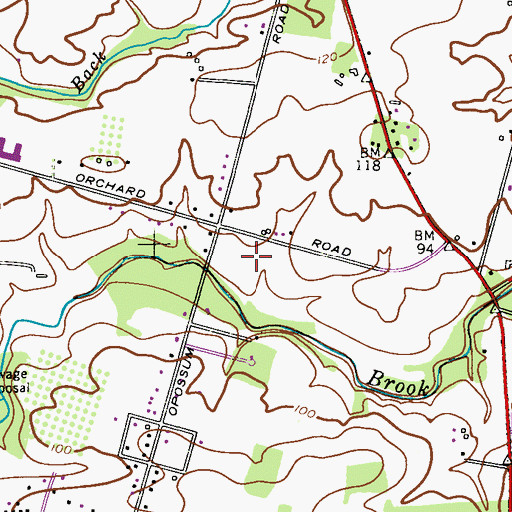 Topographic Map of Rock Brook School, NJ