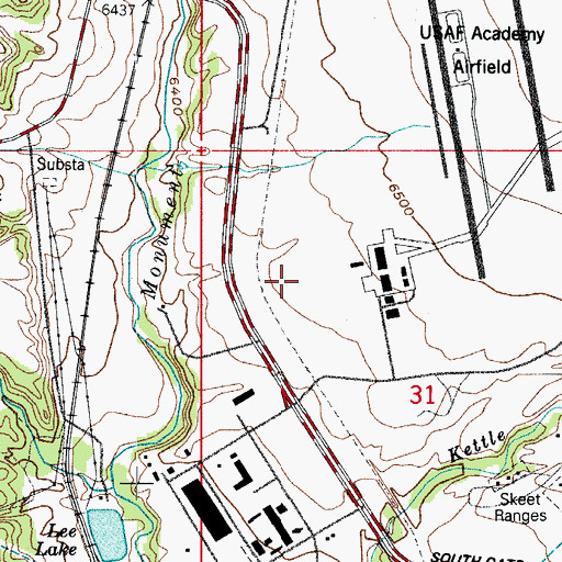 Topographic Map of Mesa Number 1 Reservoir, CO