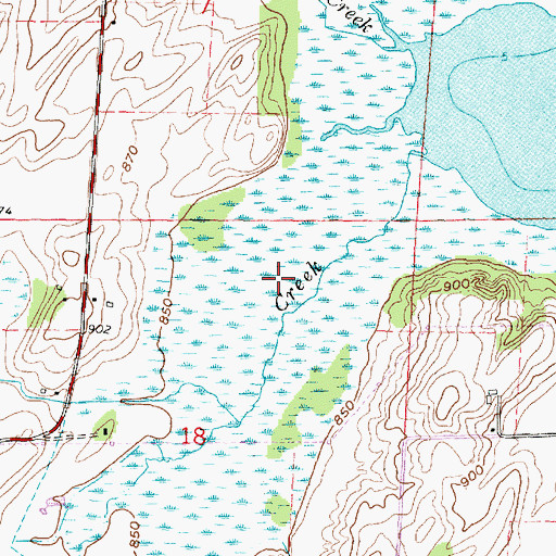 Topographic Map of Waubesa Wetlands State Natural Area, WI