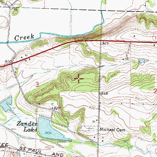 Topographic Map of Browntown Oak Forest State Natural Area, WI