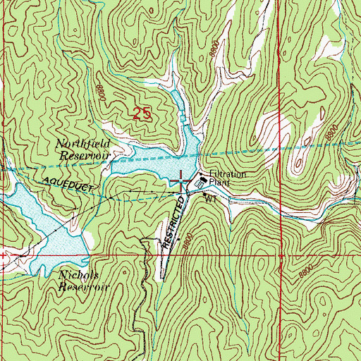 Topographic Map of Northfield Dam, CO