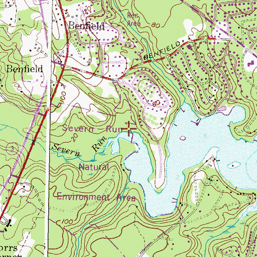 Topographic Map of Pointfield Branch, MD