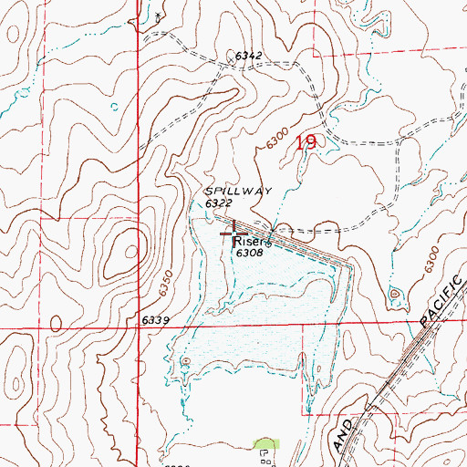 Topographic Map of Big Sandy Creek Watershed S-6 Dam, CO