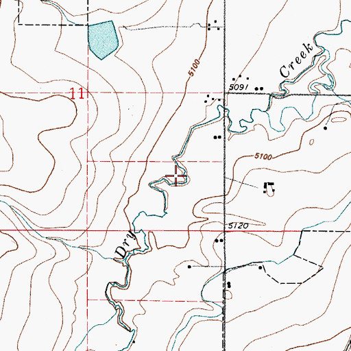 Topographic Map of Rampart Dam, CO