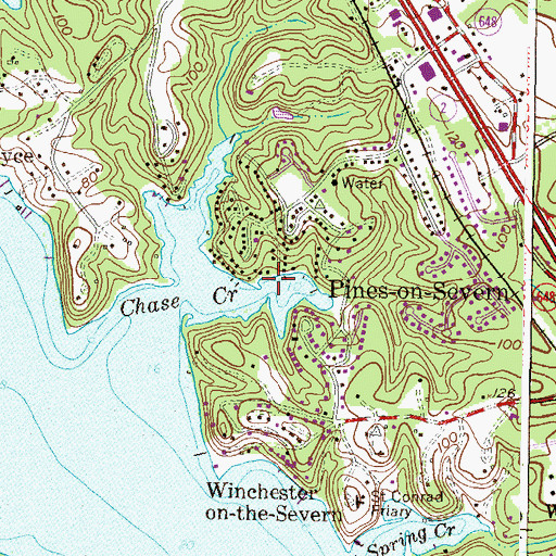 Topographic Map of Winchester Arm, MD