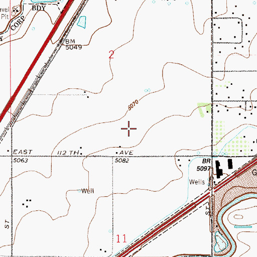 Topographic Map of Pikeview Dam, CO