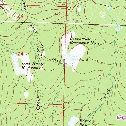 Topographic Map of Brockman Number 2 Dam, CO