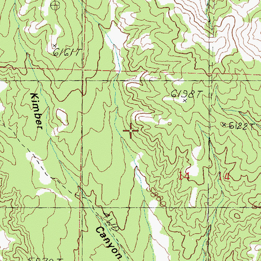 Topographic Map of Tyrell Cabin Burials, UT