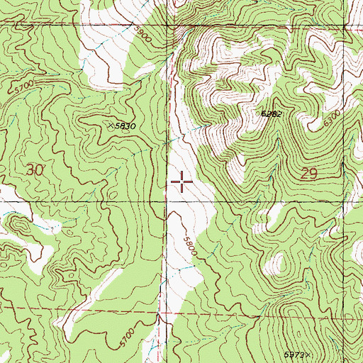 Topographic Map of Kimber Ranch Burial, UT