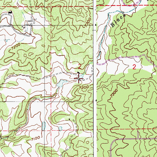 Topographic Map of Robinson Dam, CO