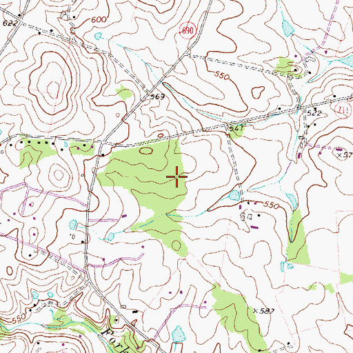 Topographic Map of Mountain View Elementary School, VA