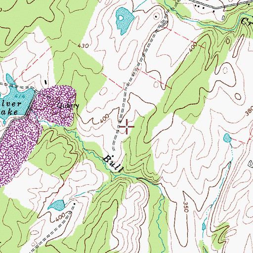 Topographic Map of J W Alvey Elementary School, VA