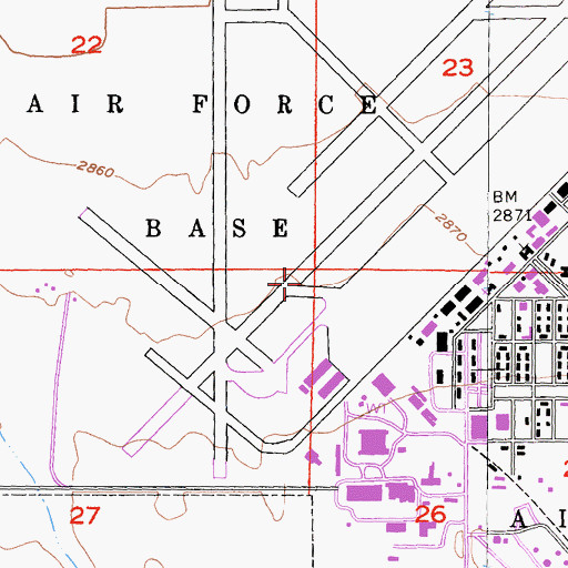Topographic Map of Victorville Army Air Field (historical), CA