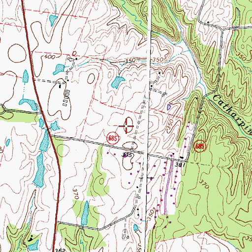 Topographic Map of Mountain View Elementary School, VA