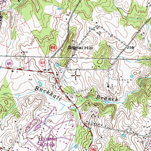 Topographic Map of Signal Hill Elementary School, VA