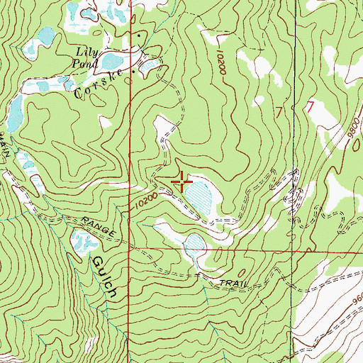 Topographic Map of Cozart Dam, CO