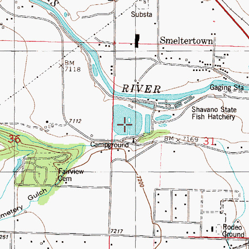 Topographic Map of Franz Number 1 Dam, CO