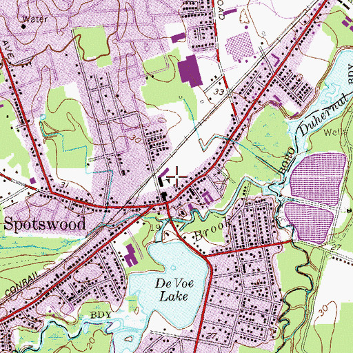 Topographic Map of E Raymond Appleby Elementary School, NJ