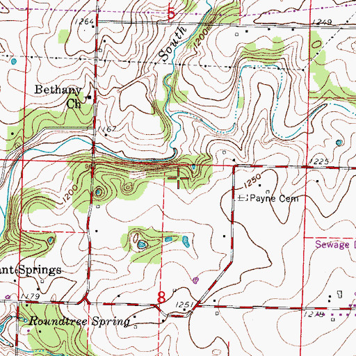 Topographic Map of Township of Campbell Number 2A, MO