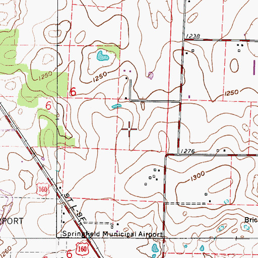 Topographic Map of Township of North Campbell Number 3B, MO