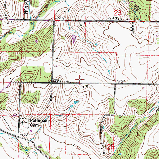 Topographic Map of Township of Wilson C, MO