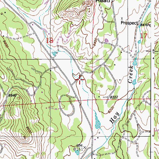 Topographic Map of Beltz Number 2 Dam, CO