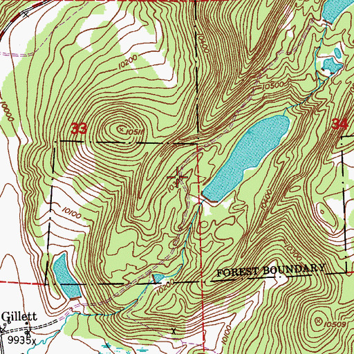 Topographic Map of Cripple Creek Number 2 Dam, CO