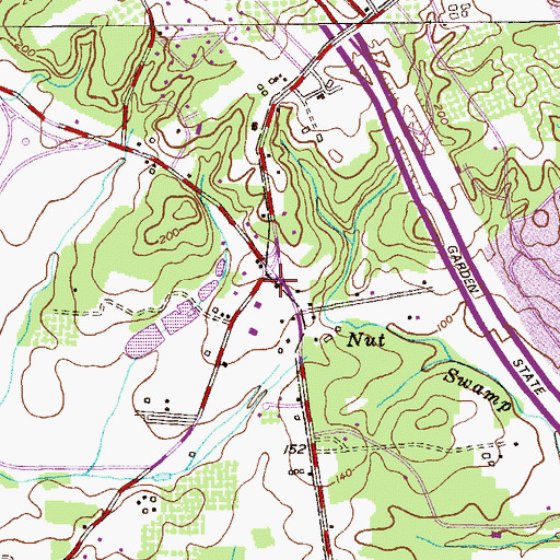 Topographic Map of Church of the Good Shepherd, NJ