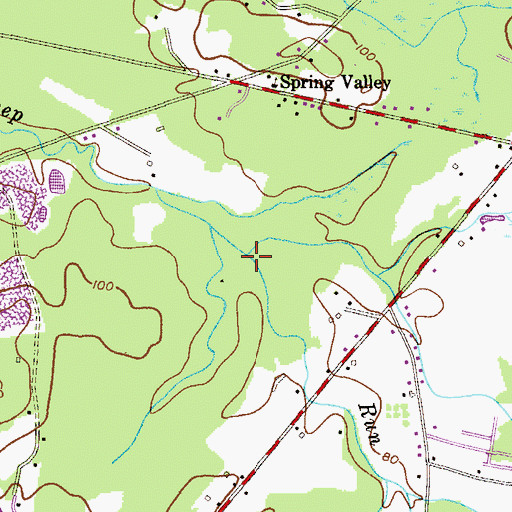 Topographic Map of Sandy Brook, NJ