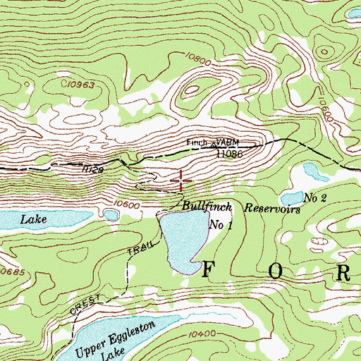 Topographic Map of Bull Finch Number 2 Dam, CO