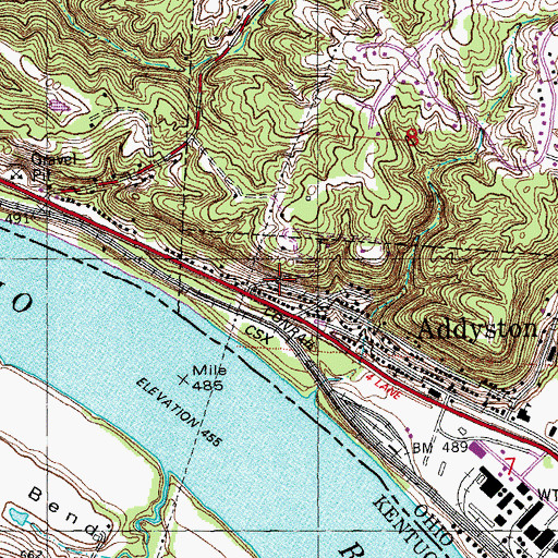 Topographic Map of Sekitan Post Office (historical), OH