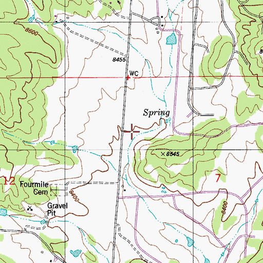 Topographic Map of Jordan Number 1 Dam, CO