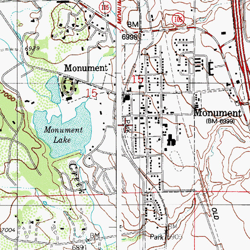 Topographic Map of Limbach Park, CO