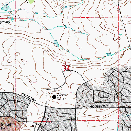 Topographic Map of Academy International Elementary School, CO