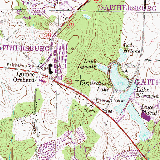 Topographic Map of Rachel Carson Elementary School, MD