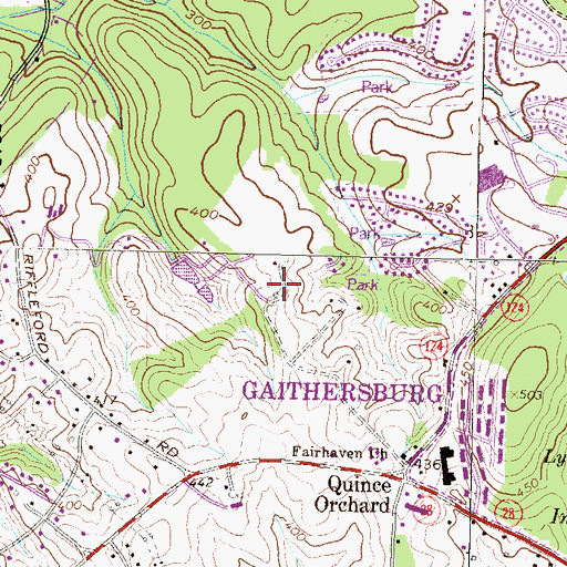 Topographic Map of Thurgood Marshall Elementary School, MD