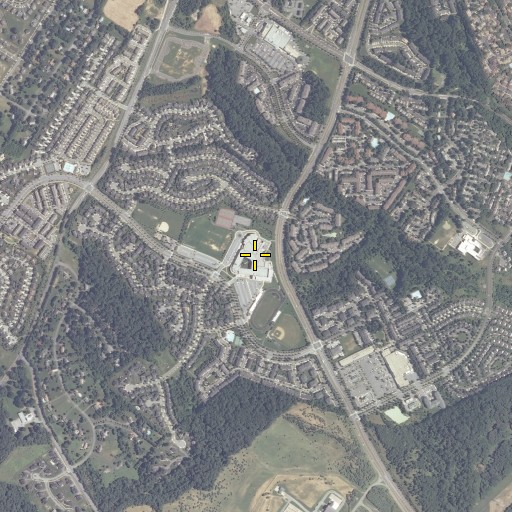 Aerial/Satellite Image of Northwest High School, MD