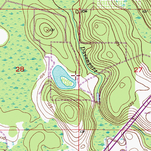 Topographic Map of Reunion, FL