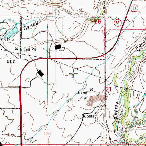 Topographic Map of Pikes Peak Community College Rampart Range Campus, CO