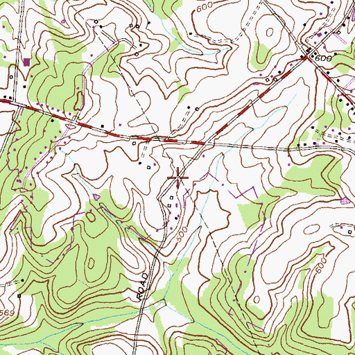 Topographic Map of Kingsley Wilderness Project school, MD