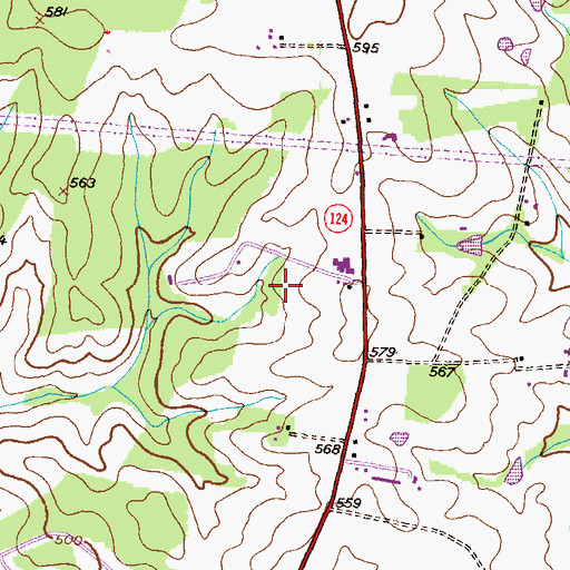 Topographic Map of Hadley Farms School, MD