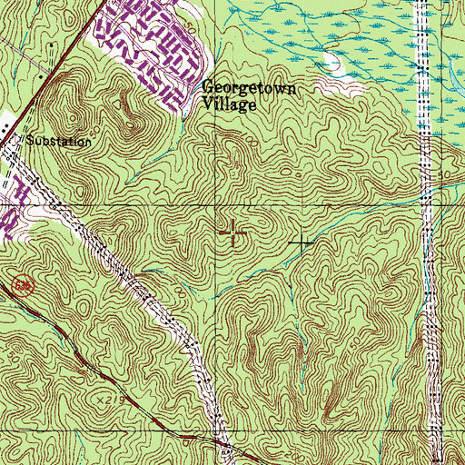 Topographic Map of River Oaks Elementary School, VA