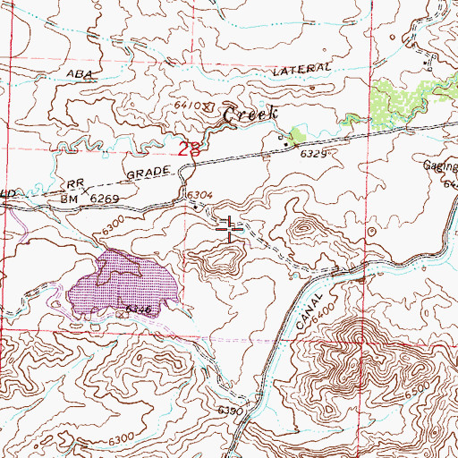 Topographic Map of Fairview Reservoir, CO