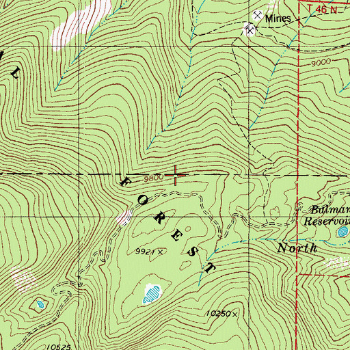 Topographic Map of Balman Dam, CO