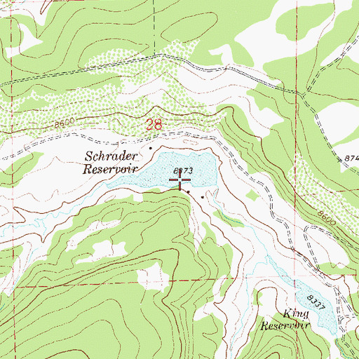 Topographic Map of G H and S Number 2 Dam, CO
